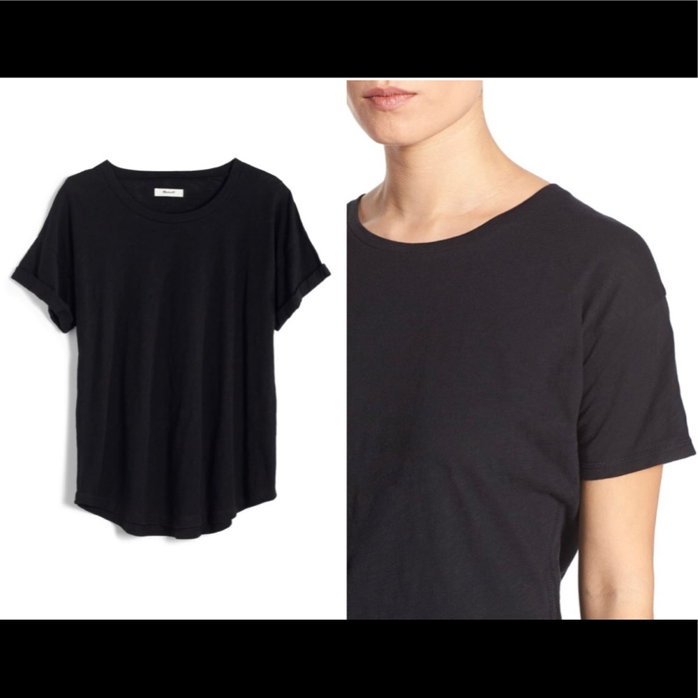 Madewell Whisper Cotton Crew Neck Tee - Brick Red